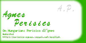 agnes perisics business card